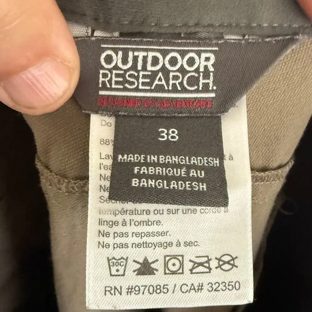 Outdoor Research Voodoo Pants Mens 38x34 Brown Gorpcore Hiking Outdoors